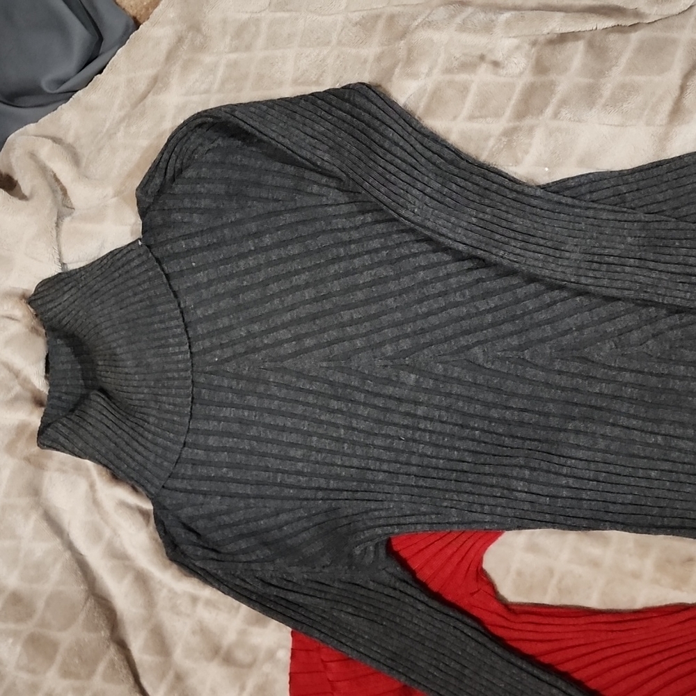 Womens Gray XL Dress Shirt